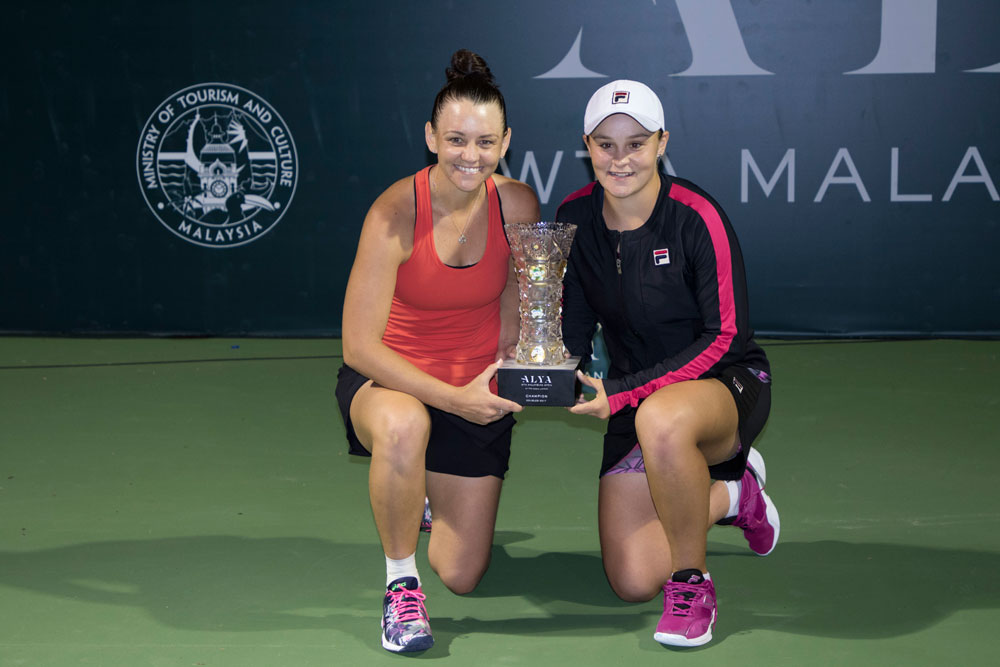 Ashleigh Barty creates history to bag singles and doubles title in the ALYA WTA Malaysian Open 2017