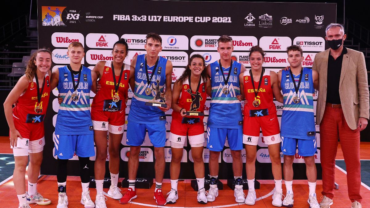 Slovenia’s men and Spain’s women win FIBA 3×3 U17 Europe Cup 2021