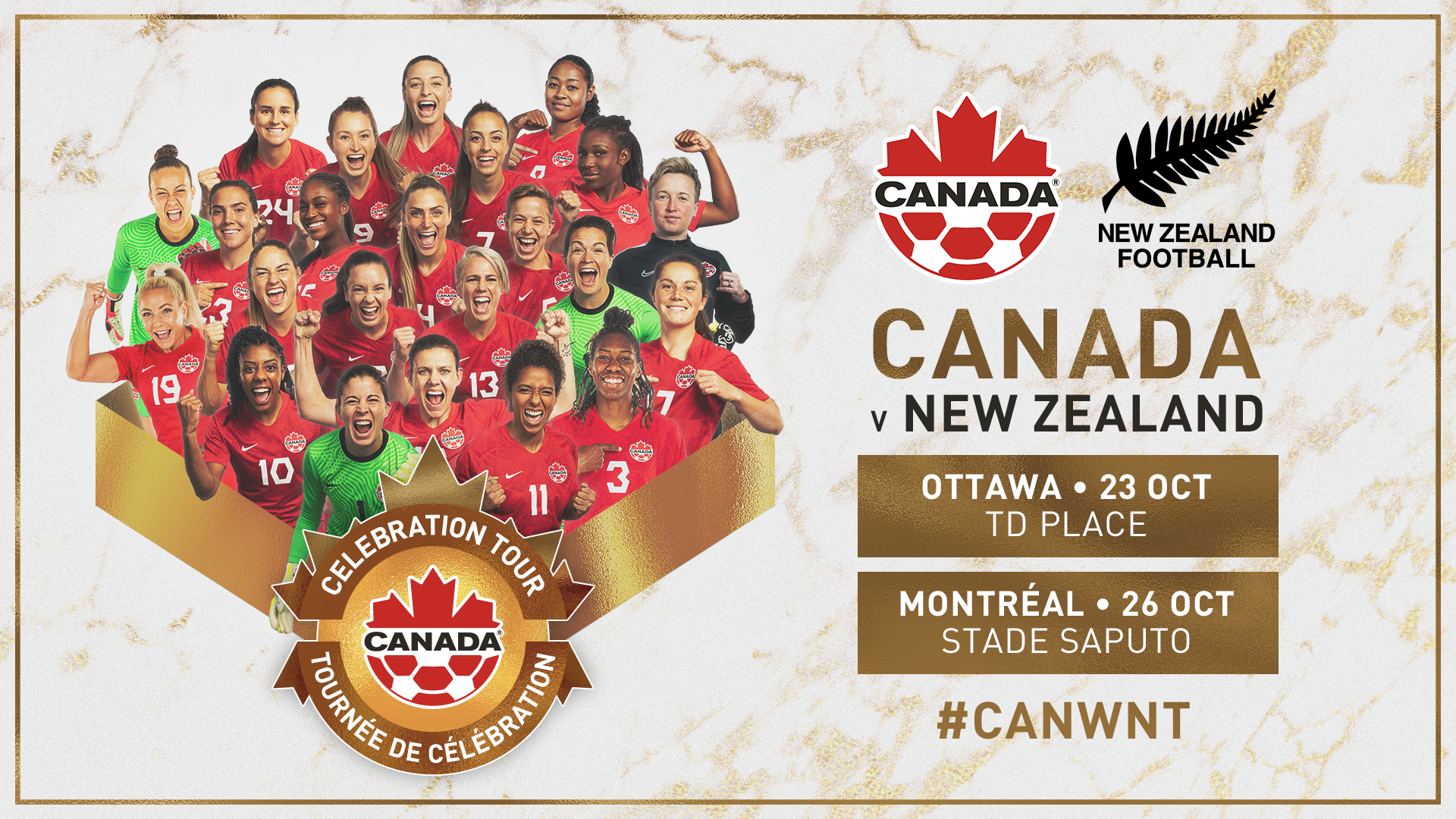 Canada Soccer announces Women’s National Team Celebration Tour matches