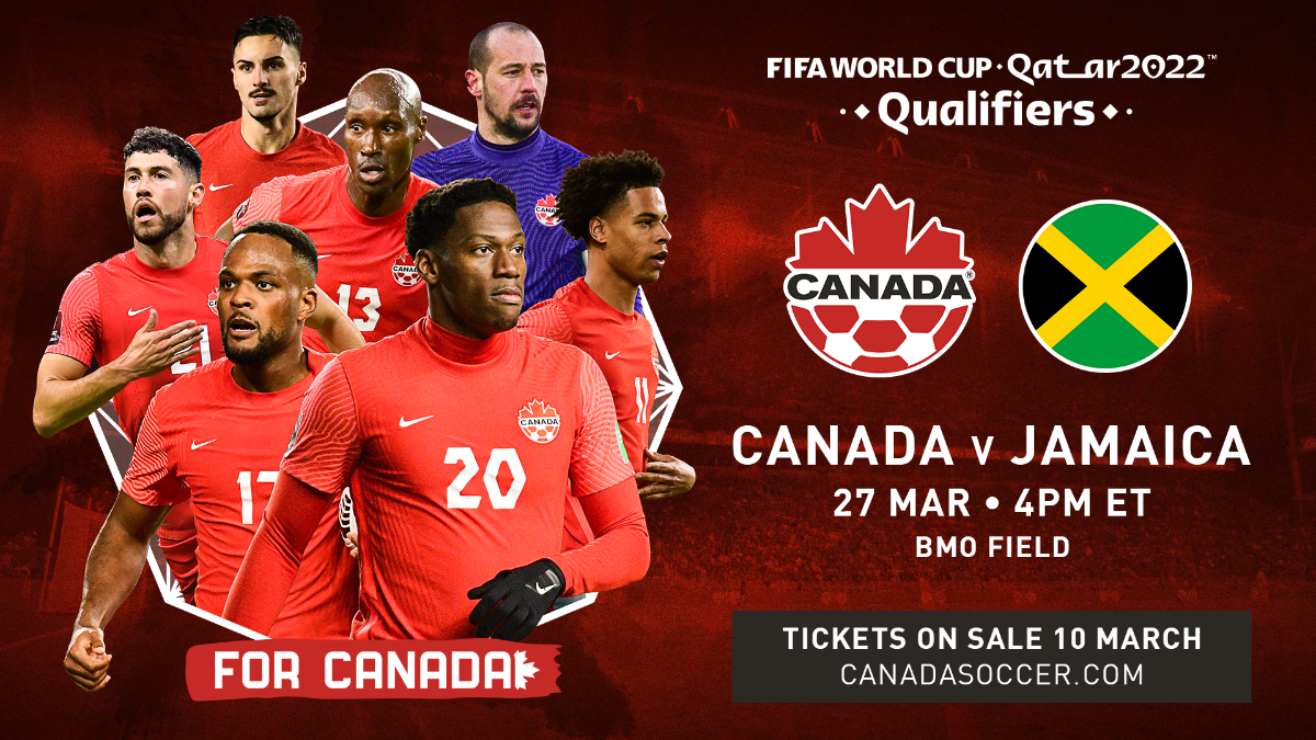 Canada Soccer announces tickets to go on sale 10 March for FIFA World Cup Qualifier in Toronto