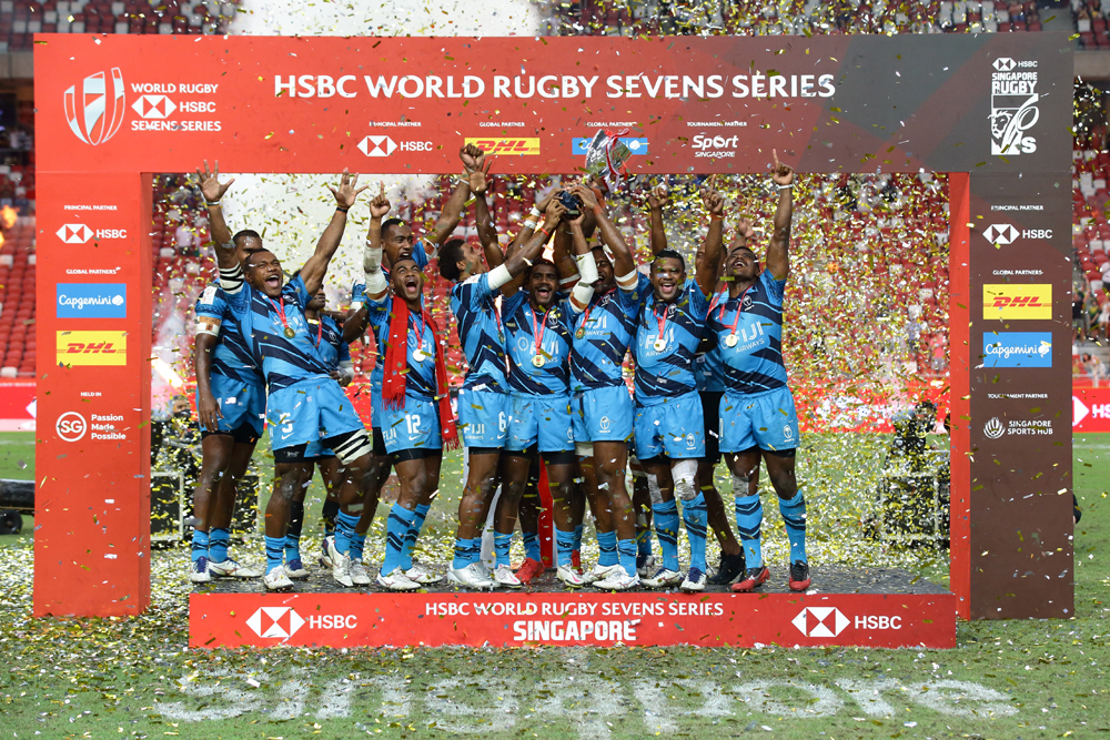 Sensational Fiji claim HSBC Singapore Rugby Sevens title on Series return