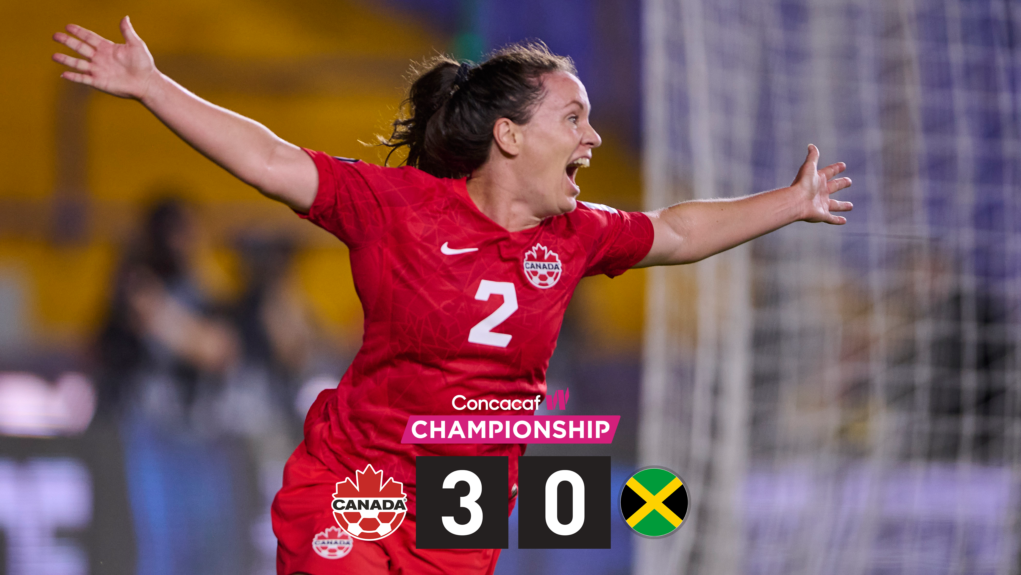 Canada defeat Jamaica 3:0 to reach 2022 Concacaf W Championship Final 
