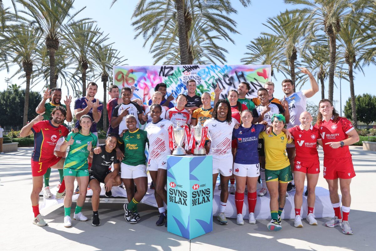 Captains create street art ahead of HSBC SVNS in Los Angeles
